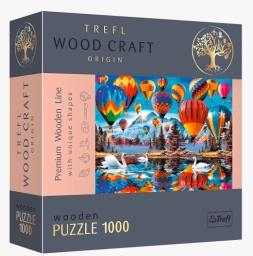 Trefl Puzzle drewniane 1000 elementów Kolorowe balony 20143