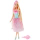 Mattel Barbie Kraina Długowłosych Długowłosa Księżniczka Blondynka DKB56 DKB60 - zdjęcie nr 2