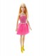 Barbie Czarująca Lalka w Różowej Sukience i Kanarkowych Pantoflach T7580 DGX82 - zdjęcie nr 1
