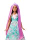 Mattel Barbie Księżniczka Kolorowe Fryzury Niebieska DWH41 DWH43 - zdjęcie nr 5