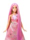 Mattel Barbie Księżniczka Kolorowe Fryzury Różowa DWH41 DWH42 - zdjęcie nr 5