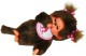 Formatex Monchhichi Małpka Śpiąca Dziewczynka 20 cm 233060 - zdjęcie nr 1
