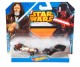 Mattel Hot Wheels Star Wars Samochodziki Dwupak Obi-Wan Kenobi Darth Vader CGX02 CGX06 - zdjęcie nr 2