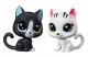 Hasbro Littlest Pet Shop Black&White Dwa Zwierzaki Kotki C1848 C2148 - zdjęcie nr 1