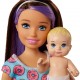 Mattel Barbie Opiekunka Dziecięca z Bobasem Zestaw do Karmienia FHY97 FHY98 - zdjęcie nr 4