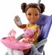 Mattel Barbie Opiekunka Dziecięca z Bobasem Zestaw Spacerowy FHY97 FJB00 - zdjęcie nr 4
