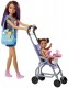 Mattel Barbie Opiekunka Dziecięca z Bobasem Zestaw Spacerowy FHY97 FJB00 - zdjęcie nr 2