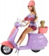 Mattel Barbie na Skuterze Pink Passport z Pieskiem FNY34 - zdjęcie nr 2