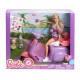 Mattel Barbie na Skuterze Pink Passport z Pieskiem FNY34 - zdjęcie nr 8