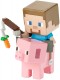 Mattel Minecraft Mini Figurka Steve na Świni FVH08 FVH09 - zdjęcie nr 1