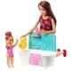 Mattel Barbie Opiekunka Dziecięca Zestaw z wanną FHY97 FXH05 - zdjęcie nr 1