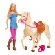 Mattel Barbie Lalka + Koń FXH13 - zdjęcie nr 1