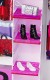 Mattel Barbie Garderoba Walizeczka Fioletowa + Lalka DPP72 DPP63 - zdjęcie nr 5