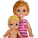 Mattel Barbie Rodzeństwo 2-pak Blondynka i Niemowlę GFL30 GFL31 - zdjęcie nr 2