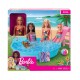 Mattel Barbie Lalka + Basen GHL91 - zdjęcie nr 6
