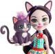 Mattel Enchantimals Lalka + Zwierzątko Ciesta Cat Kot FNH22 GJX40 - zdjęcie nr 2