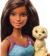 Mattel Barbie Kąpiel Piesków Brunetka GDJ39 - zdjęcie nr 4