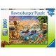 Ravensburger  Puzzle 100 XXL Jeziorko w Dżungli 129102 - zdjęcie nr 1