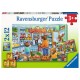 Ravensburger Puzzle Misie w Supermarkecie 2X12 050765 - zdjęcie nr 1
