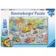Ravensburger Puzzle Ruch pojazdów w Mieście 100 elementów 105588 - zdjęcie nr 1