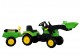 Traktor Herman z Przyczepą i Łyżką Zielony 165 cm - zdjęcie nr 1