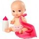 Mattel Little Mommy Mini Bobas 15 cm z Akcesoriami Ciemny Róż FLB35 FLB37 - zdjęcie nr 1