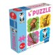 Granna Gra Puzzle z Pingwinem 4 puzzle 4 elementy 04052 - zdjęcie nr 1