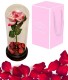 Wieczna Róża w Szkle Walentynki Różowa - zdjęcie nr 1