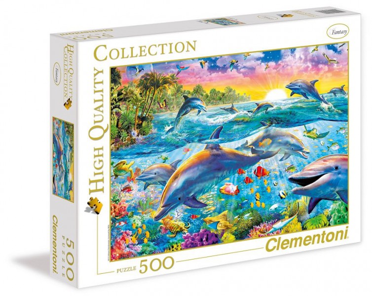 Clementoni Puzzle High Quality Collection Tropical Dolphin ...