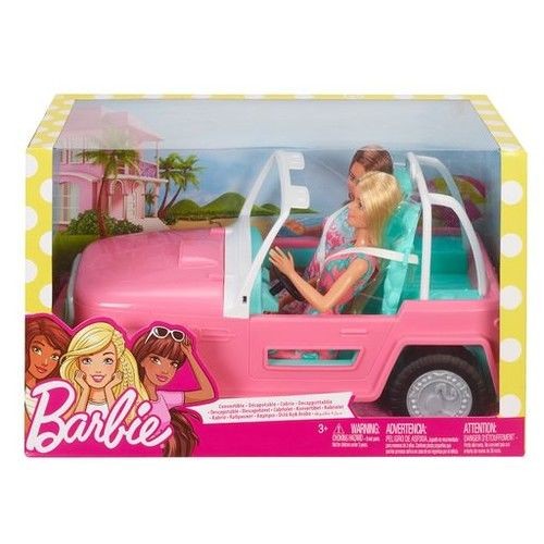 Mattel Barbie Plażowy Jeep Lalki Barbie + Rosa FPR59 FPR59