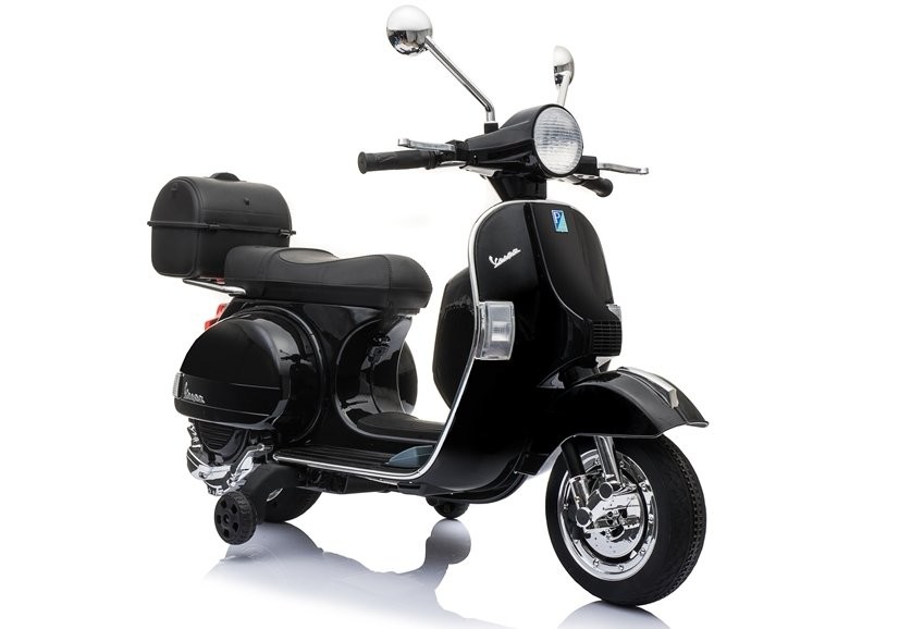  Skuter Vespa  Czarny Na Akumulator 5902808159070 GUGU Zabawki