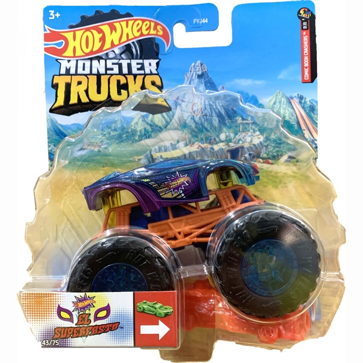 Mattel Hot Wheels Monster Trucks Pojazd 164 El Superfasto Fyj44 Hcp73 Fyj44 Hcp73 Gugu Zabawki