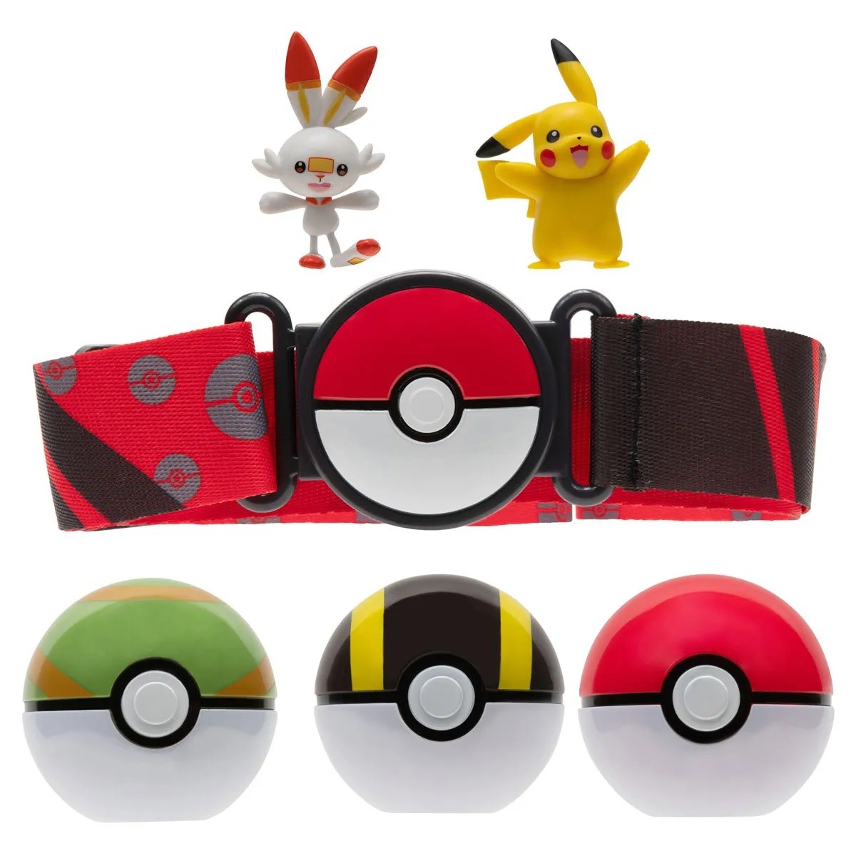 Jazwares Pokemon Clip 'n' Go Poke Ball Belt Set Ultra Ball, Poke Ball ...