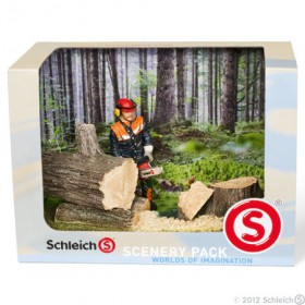 Schleich Scenery Pack Praca w lesie Sceneria Leśna 41806