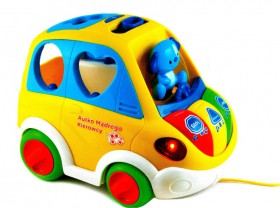 Trefl VTech Baby Interaktywne Autko Mądrego Kierowcy z Klockami 60171