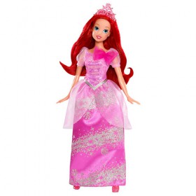 Mattel Disney Błyszcząca Księżniczka Arielka + Plecak Y6794 W5550