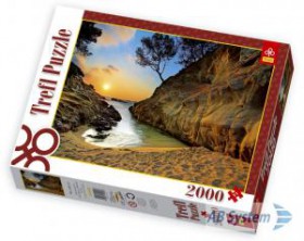 Trefl Puzzle Wśród słońca Costa Brava Hiszpania 2000 Elementów 27048