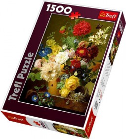 Trefl Puzzle Martwa natura z kwiatami 1500 Elementów 26120