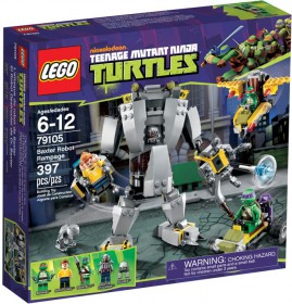 Klocki Lego Wojownicze Żółwie Ninja Szał Robota Baxter 79105