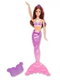 Mattel Barbie Perłowa Księżniczka Syrena Fioletowa BDB47