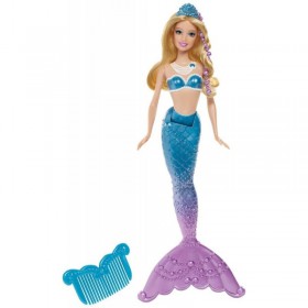 Mattel Barbie Perłowa Księżniczka Syrena Niebieska BDB47