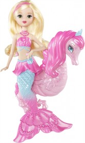 Mattel Barbie Perłowa Syrenka ze Zwierzątkiem Blondynka BDB50 BDB51