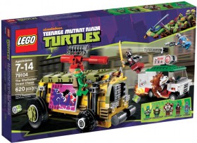 Klocki Lego Wojownicze Żółwie Ninja Pościg Uliczny 79104