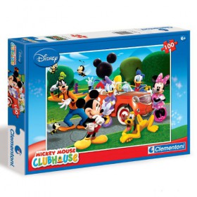 Clementoni Puzzle Klub Przyjaciół Myszki Miki Podróż Nowym Autem 100 Elementów 07212