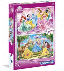 Clementoni Puzzle Księżniczki 2x20el. 07014