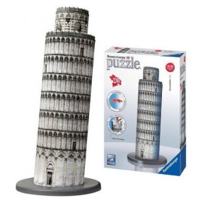 Ravensburger Puzzle 3D Krzywa Wieża w Pizzie 216 Elementów 125579