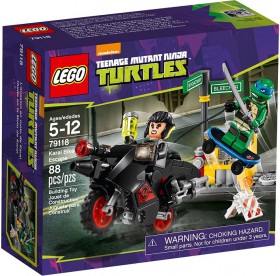 Klocki Lego Wojownicze Żółwie Ninja Rowerowa Ucieczka Karai 79118