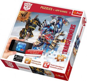 Trefl Puzzle i Aplikacje Transformers Autoboty w Ataku 80 Elementów 75102