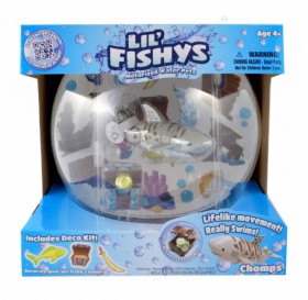 Lil'Fishys Interaktywne Akwarium z Rybką Chomps 123270
