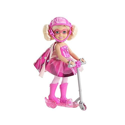 Mattel Barbie Super Księżniczki Chelsea na Hulajnodze Różowa CDY68 CDY69